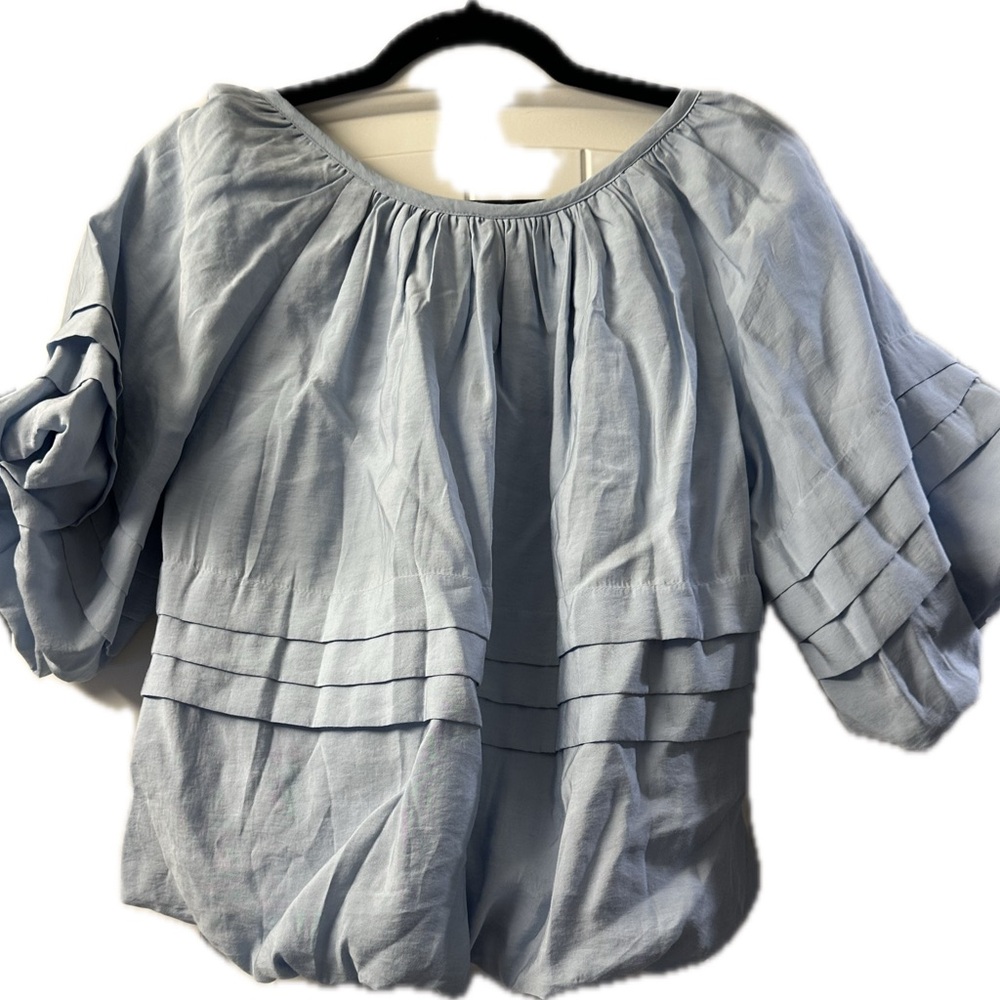 Anthropologie Maeve Light Blue Blouse. NWOT. Fits small.